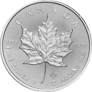 2017 Canadian Silver Maple Leaf Coin 1oz