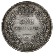 1838 Victoria Silver Shilling A1