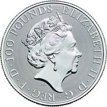 2018 1oz Red Dragon of Wales Platinum Coin Queen's Beasts