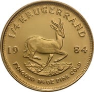 1984 1/4oz Krugerrand Gold Coin