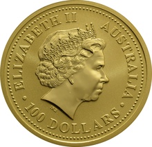 1999 Year of the Rabbit Gold Coin 1oz Perth Mint Australian Lunar Series