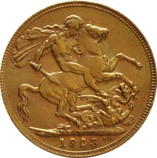 1923 Gold Sovereign Coin George V Perth