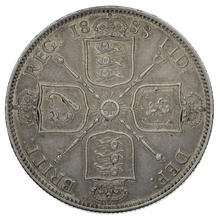 1888 Florin Silver Coin Queen Victoria Milled