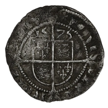 1575 Silver Threepence Elizabeth I mm Eglantine