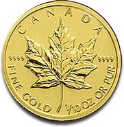 2012 1/10oz Canadian Maple Leaf Gold Coin