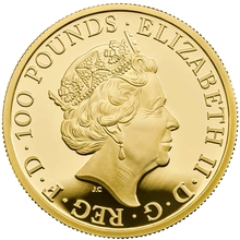 2020 1oz White Horse of Hanover Gold Coin Queen's Beasts Proof Boxed