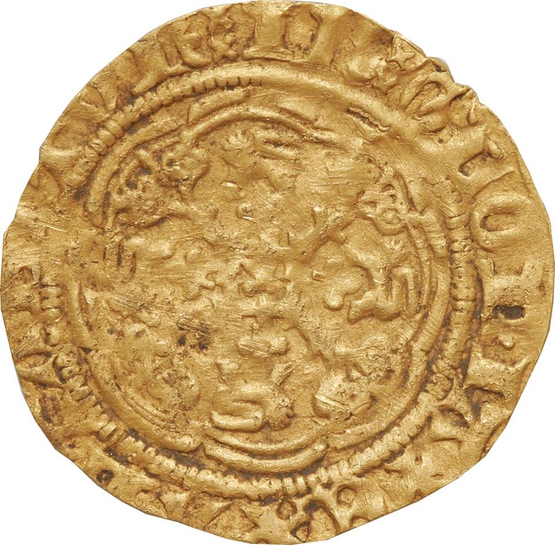 Quarter Noble Gold Coin Henry V Fine