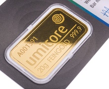 20g Gold Bar Umicore