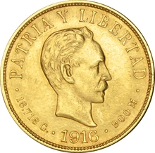 Cuban Diez 10 Pesos Gold Coin
