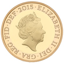 2015 Proof £2 Coin Gold Double Sovereign Definitive Britannia