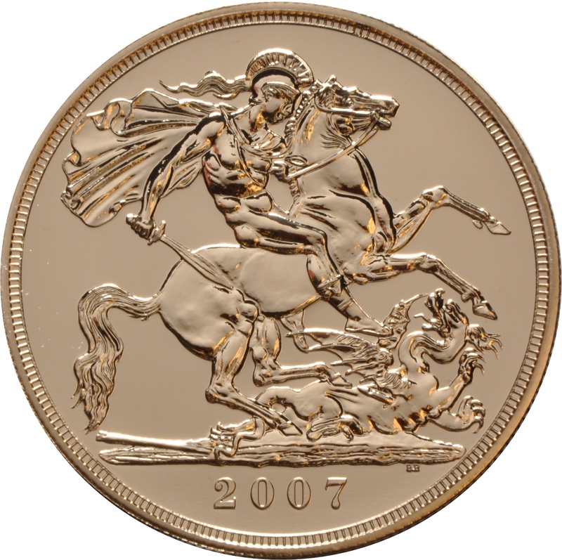 2007 Gold £5 Coin Brilliant Uncirculated