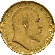 1906 Gold Sovereign Coin Edward VII Melbourne