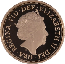 2015 Proof Gold Sovereign 5th Portrait Boxed