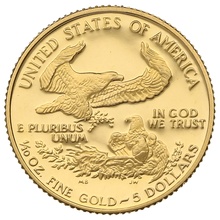 1992 Proof 1/10oz American Eagle Gold Coin Boxed