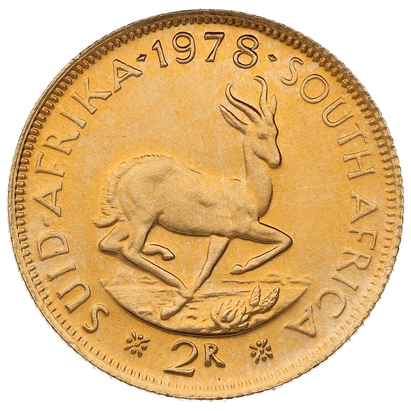 1978 R2 Gold Coin 2 Rand South Africa