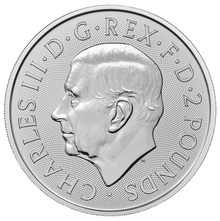 Tube of 25 2024 Britannia 1oz Silver Coins