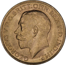 1924 Gold Sovereign Coin George V Melbourne NGC MS64