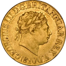 1820 Gold Sovereign Coin George III NGC VF30