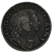 1693 Silver Shilling Coin William & Mary