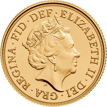 2017 Gold Sovereign Elizabeth II Fifth Head