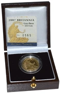 2007 Proof 1/4oz Gold Britannia Coin Boxed