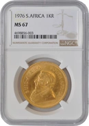 1976 Krugerrand Gold Coin 1oz NGC MS67