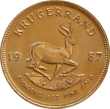 1987 Krugerrand Gold Coin 1oz