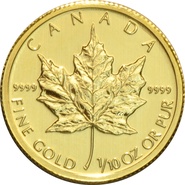 2010 1/10oz Canadian Maple Leaf Gold Coin