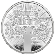 2023 Proof 2oz Shirley Bassey Silver Coin Music Legends Boxed