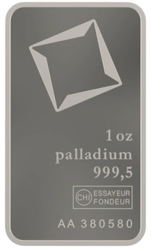 1oz Palladium Bar Valcambi