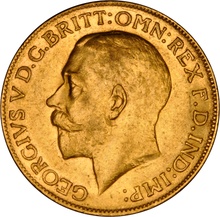 1927 Gold Sovereign Coin George V Perth