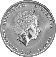 2016 Year of the Monkey Silver Coin 1/2oz Perth Mint Australian Lunar Series