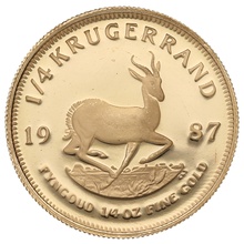 1987 Proof 1/4oz Krugerrand Gold Coin