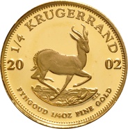 2002 Proof Quarter Ounce Gold Krugerrand