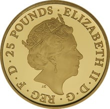 2021 Proof 1/4oz Griffin of Edward III Gold Coin Coin Queen's Beasts Boxed