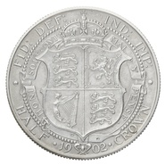 1902 Proof Silver Half Crown Coin Edward VII Matt