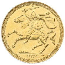 2021 Gold Sovereign Coin Elizabeth II Decimal Portrait Isle of Man