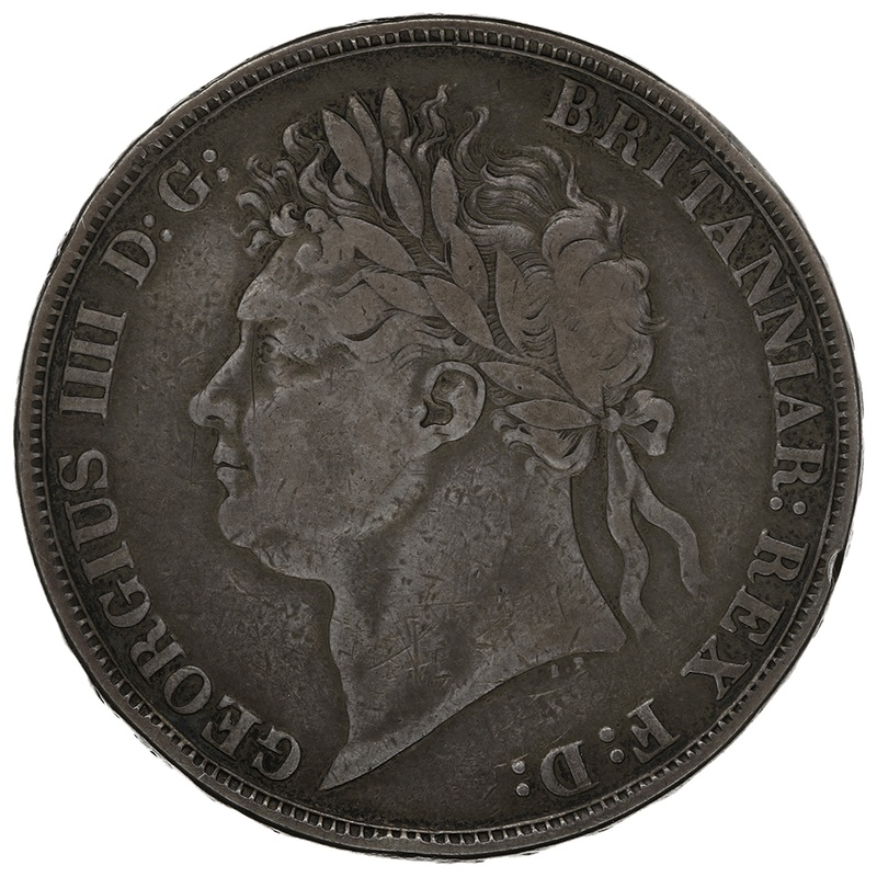 1821 Silver Crown Coin George IV