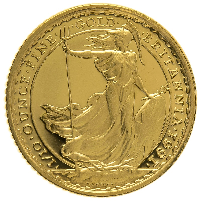 1991 Proof 1/10oz Gold Britannia Coin