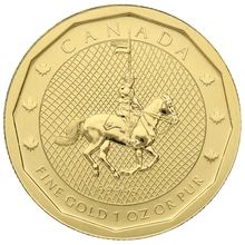 2011 1oz Canadian Mountie Gold Coin 99999