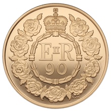 2016 Proof £5 Gold Crown Coin Queen Elizabeth II 90th Birthday