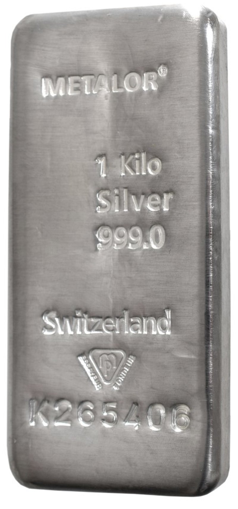 Second Hand 1kg Silver Bar Metalor