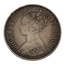 1879 Victoria Silver Gothic Florin