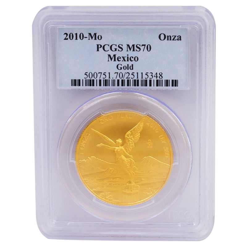 2010 Mexican Libertad Gold Coin 1oz PCGS MS70