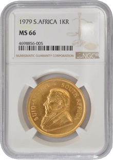 1979 Krugerrand Gold Coin 1oz NGC MS66
