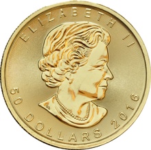 2016 1oz Canadian Maple Gold Coin