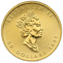 1991 Canadian Maple Leaf Gold Coin 1oz