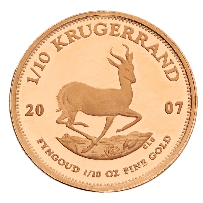 2007 Proof 1/10oz Krugerrand Gold Coin