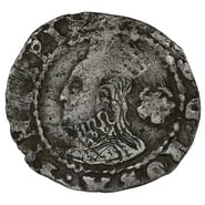 1575 Silver Three Farthings Coin Elizabeth I Eglantine