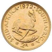 1972 R2 Gold Coin 2 Rand South Africa